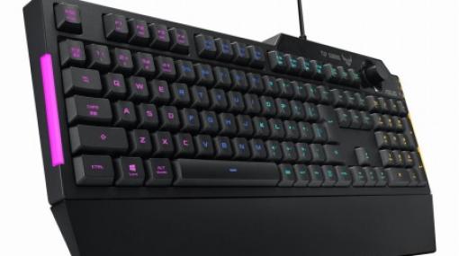 TUF Gamingから耐水性を備えた日本語フルキーボードと，アナログ接続型ヘッドセットが発売に