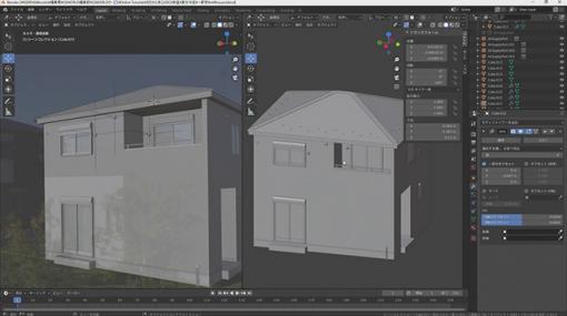 ［お知らせ］第41回：背景モデリング初級編（2）～家の外観をつくる（2）～が配信開始（BlenderでCGをはじめよう！ゼロから学ぶ3DCG教室） - ニュース