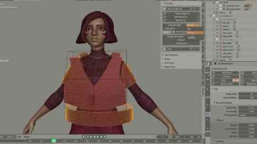 Garment Tool 1.2 - Blender 2.8向けのマーベラスデザイナー風衣装モデリングアドオン！マイナーアップデート