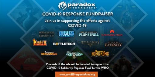 Paradox，新型コロナ対策支援への寄付を募る「COVID-19 Fundraiser」企画をSteamで実施中。「HoI4」などが割引