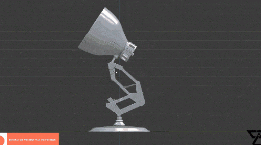 Luxo Jr Pixar Lamp - ピクサー風ランプのBlenderリギングチュートリアル！モデルも無料配布中！
