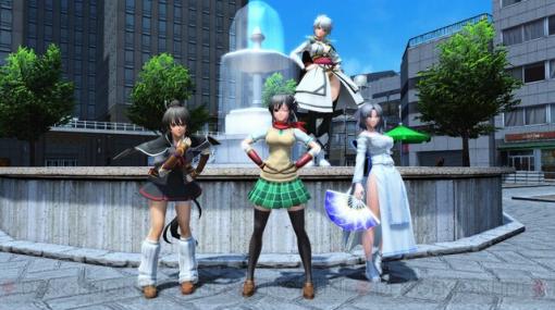 【PSO2 11月11日配信】『閃乱カグラ』との“最胸”コラボ実施！ 衣装や武器迷彩はもちろん謎の光も実装!?