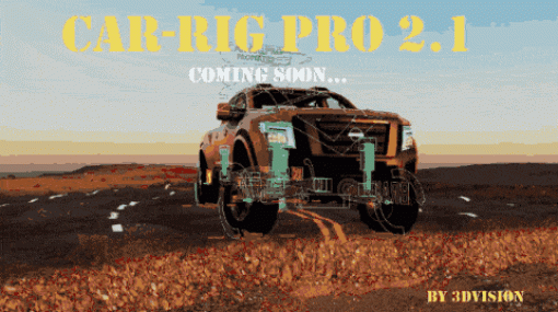 Car-RigPro2.1 Coming Soon - 凸凹地面もOK！Blenderの車両リギングアドオン新バージョンが近日リリース予定！