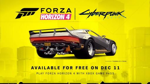 「Forza Horizon 4」にサイバーパンク2077とのコラボカー“Quadra Turbo-R V-TECH”が登場