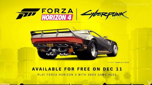 『Forza Horizon 4』に『サイバーパンク2077』のクアドラ Turbo-Rが登場することが明らかに【The Game Awards 2020】