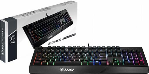 MSI，税込約3300円のゲーマー向けキーボード「VIGOR GK20」を発売