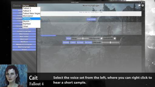 『スカイリム』や『Fallout 4』の音声を合成するソフト「xVASynth」リリース。ベセスダゲーム6作品から50人以上のキャラのセリフを再現可能
