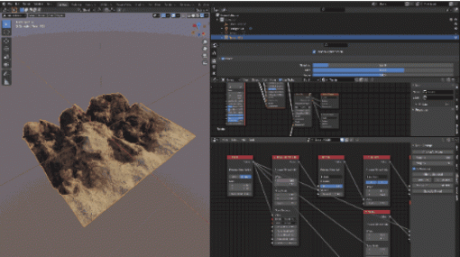 Nodescapes 0.5 Beta - ノードベースの地形生成Blenderアドオン！ベータ版がリリース！