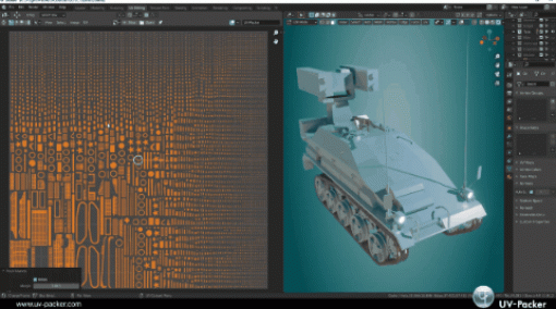 UV-Packer for Blender - 3d-ioによるUVパッキングアドオンのBlender対応版が無料公開！ギチギチに詰めてくれます。