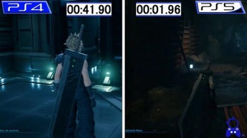 FF7リメイクのロード比較動画が公開！PS5は1.9秒、PS4は41.9秒！