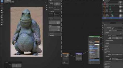 Blender + Painter Scale Creature - BlenderとSubstance Painterを活用したクリーチャーモデル製作タイムラプス映像！プロシージャルな鱗のSBSファイルも販売中！