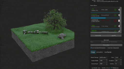 BlendFarm - Blender用のオープンソース・クロスプラットフォーム・スタンドアロンネットワークレンダラー！