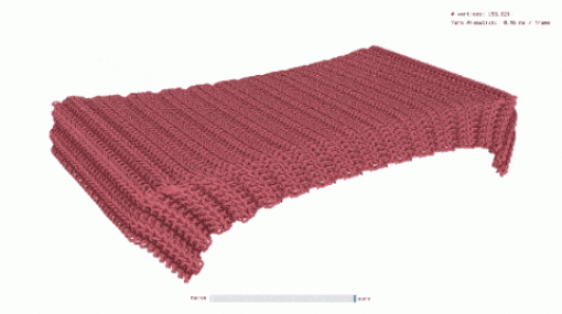 Mechanics-Aware Deformation of Yarn Pattern Geometry - ニットの縫い方応じた変形をアニメーションに適用するアプローチ！SIGGRAPH 2021技術論文