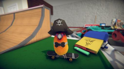 小鳥になって滑るスケボーゲーム『SkateBIRD』9月16日に配信延期。文房具のスケートパークでパタパタ躍動し仲間を集める