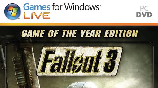 『Fallout 3: Game of the Year Edition』Steam版にアップデート配信。「Games for Windows – LIVE」不要で起動可能に