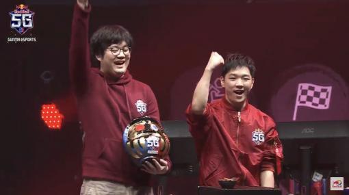 Red Bull 5G 2021 FINALS「ぷよぷよテトリス2」部門で，あめみやたいよう選手となしー選手が優勝