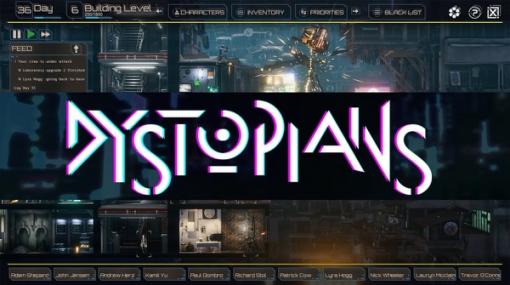 サイバーパンク・ストラテジー『Dystopians』Steamページ公開―依頼や略奪で基地のビルを拡張しよう