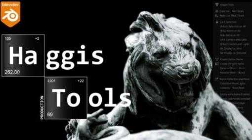 Haggis Tools - Blenderのワークフローを改善する便利ツールを多数収録したアドオンが登場！
