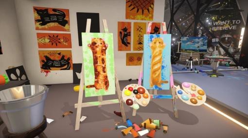 芸術家となって自由な作品を実際に生み出すゲーム『SuchArt: アーティストシミュレーター』が正式リリース。ペンキを床にぶちまけても、火炎放射器で画材を燃やしても何でもあり。だってそれは芸術だもの