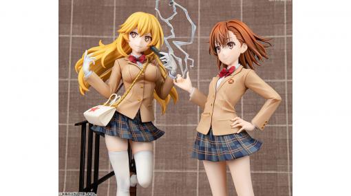 『とある科学の超電磁砲』冬服仕様の御坂美琴と食蜂操祈のフィギュアが登場。常盤台中学が誇るレベル5のふたりが新規描き下ろしイラストをもとに立体化