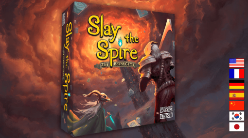 名作デッキ構築型ローグライクゲーム『Slay the Spire』ボードゲーム版のクラウドファンディングが約5億5千万円を集める大成功。2023年12月に支援者向けに発送予定