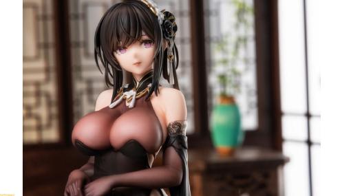 『アズールレーン』鎮海が黒チャイナドレス衣装でフィギュア化。限定特典としてアクリルフィギュアやA2クリアポスターが付属