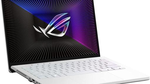 『ROG Zephyrus G14 GA402RK』白いゲーミングノートPCが7万円引き。14型のコンパクトボディにRyzen 7 6800HSとRX 6800Sを搭載し、おしゃれと性能を両立【Amazonブラックフライデー】