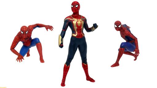 『スパイダーマン:ノー・ウェイ・ホーム』ガチャフィギュアが12月より発売。インテグレイテッドスーツver.、ピーター2、ピーター3のフィギュアも登場