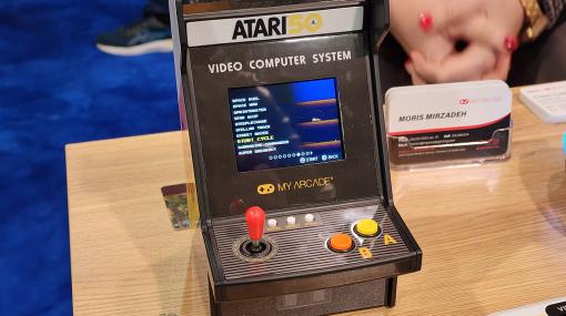 Atari 50周年記念のゲーム機が，ミニサイズレトロゲーム機の「My Arcade」から2023年末に登場。実機をチェックしてきた