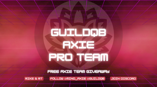 GuildQB，QB AxieInfinity Proチームの設立を発表