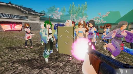 江戸を舞台にセクシーな美少女たちと戦うFPS「大江戸とりがー！！」がSteamで配信開始！