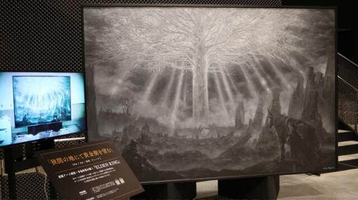 画家・中島玲菜氏が描く『エルデンリング』の巨大な黒板アートが、角川武蔵野ミュージアムにて公開
