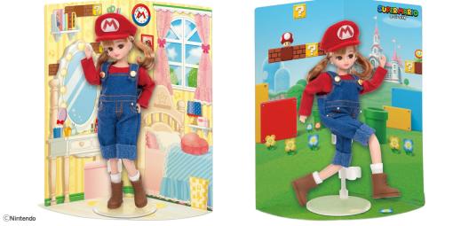 着せ替え人形「スーパーマリオだいすきリカちゃん」発表、3月10日発売へ。突如マリオになりきる
