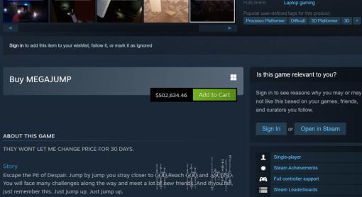 Steamにて約6500万円のゲームが登場、からの自主的に販売停止。あまりにお騒がせな“うっかり”経緯