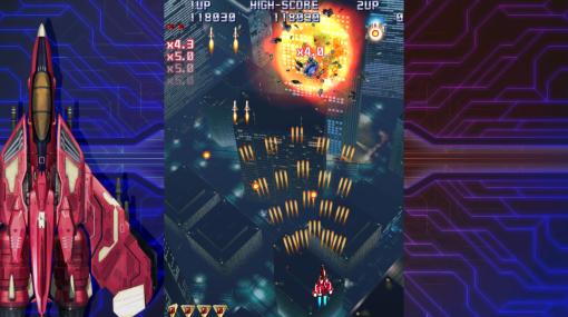 PC（Steam）版「雷電IV×MIKADO remix」本日配信。「雷電IV」にゲーセンミカドのプロデュースのBGMリミックスを加えた作品