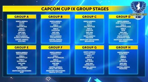 「ストV」世界最強を決める大会「CAPCOM CUP IX」の予選グループが決定