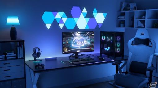 Nanoleaf、自社展開するスマートライト製品とCORSAIRの製品がシームレスに連携する空間表現技術「iCUE Murals」を正式発表