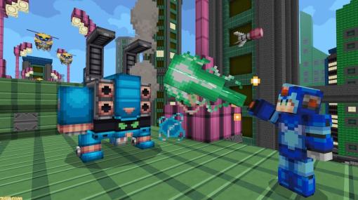 『マインクラフト』で『ロックマンX』のDLCが配信開始。原作BGMとともに、エックスバスターを用いたボス戦が楽しめる