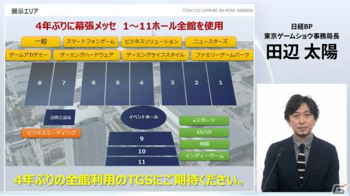 「東京ゲームショウ2023」は4年振りに幕張メッセ全館を使用して開催！コスプレエリアの復活、小学生以下も入場可能に