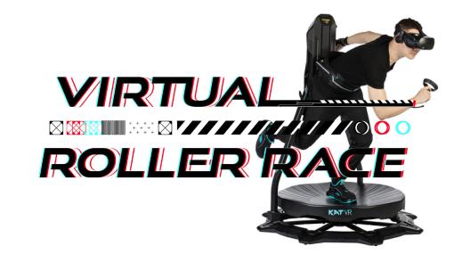 「VIRTUAL ROLLER RACE」，KATWALKminiを設置する一部店舗で3月3日より稼働開始