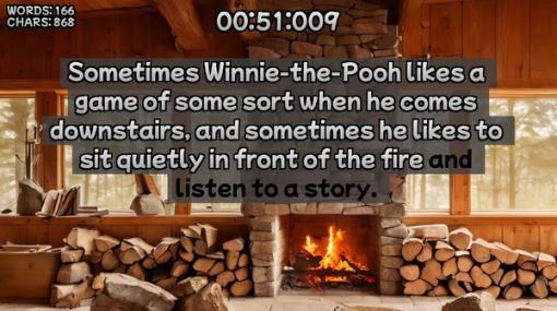 児童文学「くまのプーさん」タイピング速度競う『Winnie-the-Pooh's book writing speedrunner』Steam向けに発表！原作は2022年に米国でパブリックドメイン化