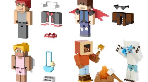 『マインクラフト』マテルのゲーム内コンテンツと連動したフィギュアが登場。ゲームでアイテムが入手できるコードも付属