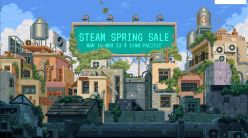 「Steamスプリングセール」が日本時間3月17日午前2時から開催決定。『サイバーパンク2077』や『ニーア オートマタ』など人気作や話題作『Vampire Survivors』『Choo-Choo Charles』もセール対象に