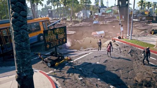 『Dead Island 2』はひとつの大きなオープンワールドではない 10区域に分かれていて、地区の移動でロード画面を挟む