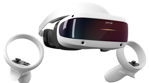 ゴーグル部分をかけたまま，はね上げられるSteamVR互換VR HMD「DPVR E4」が4月14日に国内発売