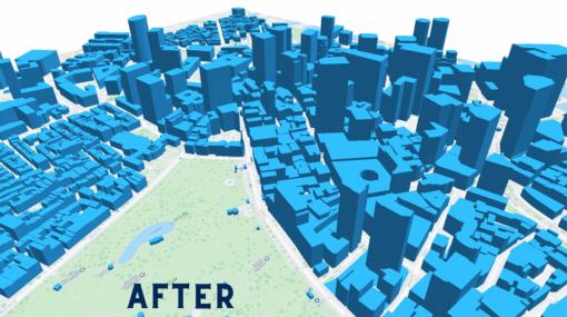 Overture Maps Foundationがオープンマップデータのアルファ版をリリース。ボストン、シカゴなどの都市の建物の高さを可視化