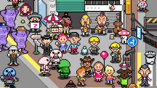 『MOTHER3』の誕生日（4/20）を記念し、キャラが大集合したスマホ向けの壁紙を配布。アートディレクター・今川伸浩氏によるデザイン