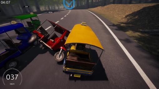 自動三輪タクシーで速さを競う。謎のレースゲーム「トゥクトゥクレース」が5月25日発売へ