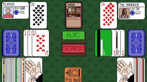 ブラックジャックで勝負，俺の1枚目はICカードだ！ 謎のカードが飛び交う「Dungeons & Degenerate Gamblers」，Steamストアページを公開