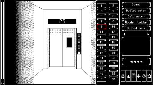 幽霊の出るアパートをエレベーターを行き来する脱出ホラーゲーム『Elevator』が配信開始。白と黒を基調としたクールなビジュアルが特徴